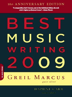 cover image of Best Music Writing 2009